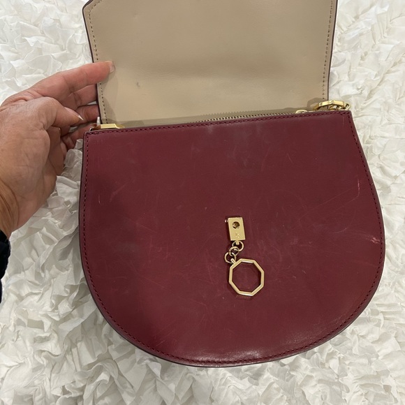 🇺🇸SALE🎈
LOUISE ET CIE - Burgundy Suede/ Leather Crossbody Bag - - Picture 9 of 10